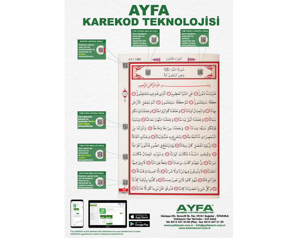 Küçük resim: Ayfa Cami Boy Mühürlü Kuranı Kerim