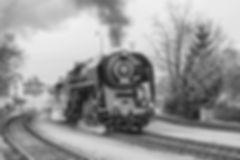 Black and White Train