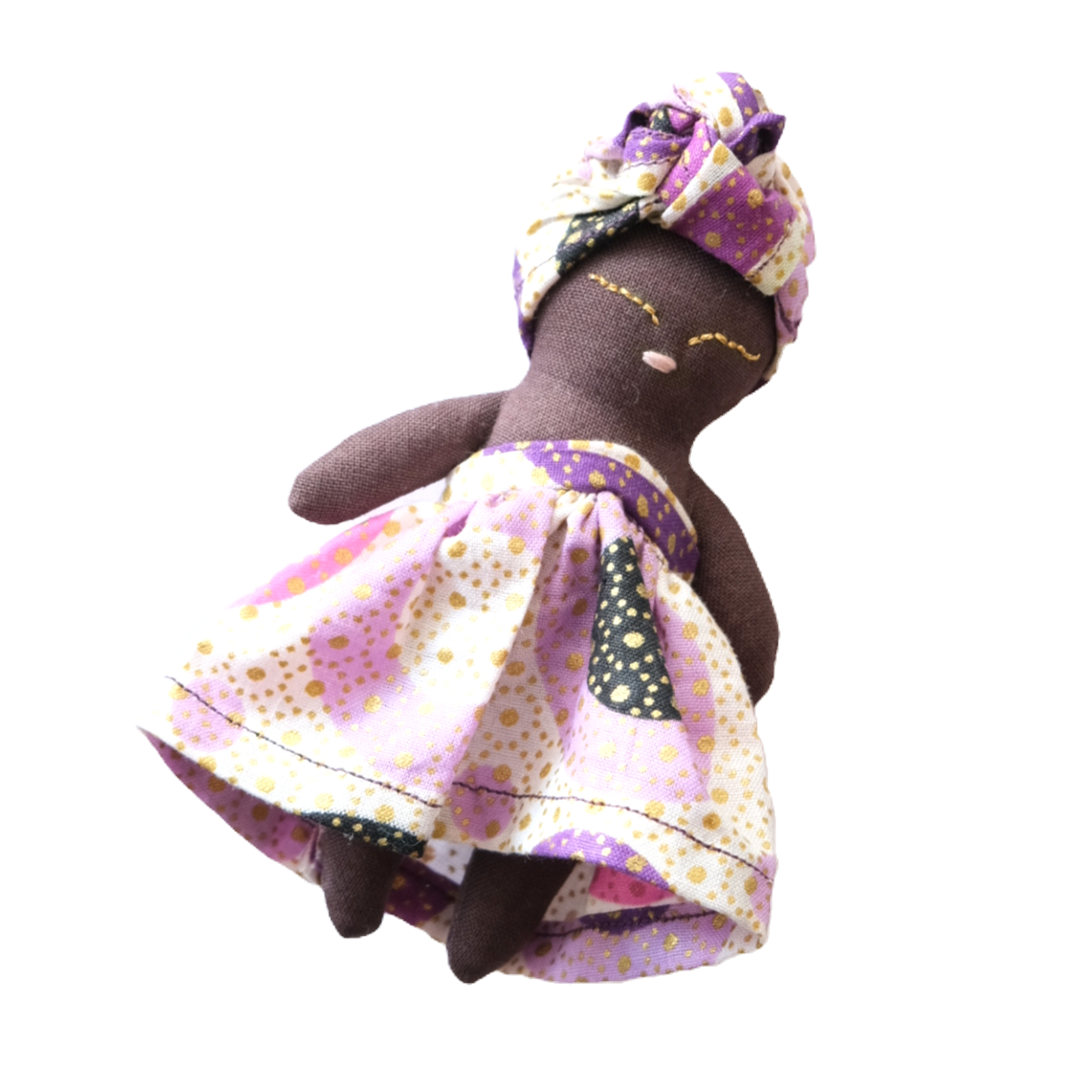 Porte-clés wax blanc violet doré