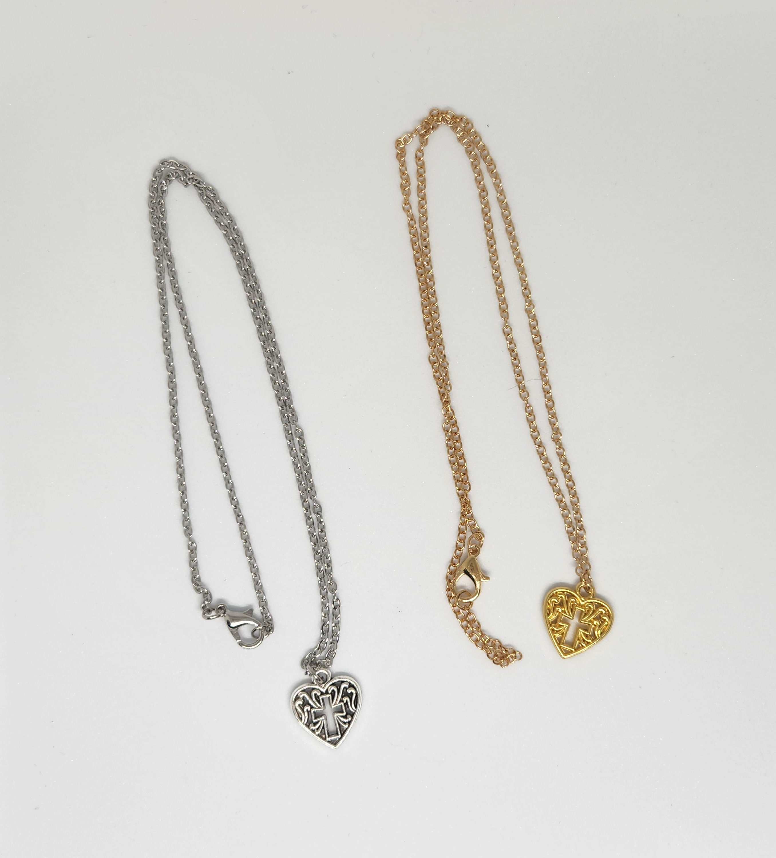 Cross Heart Neckless