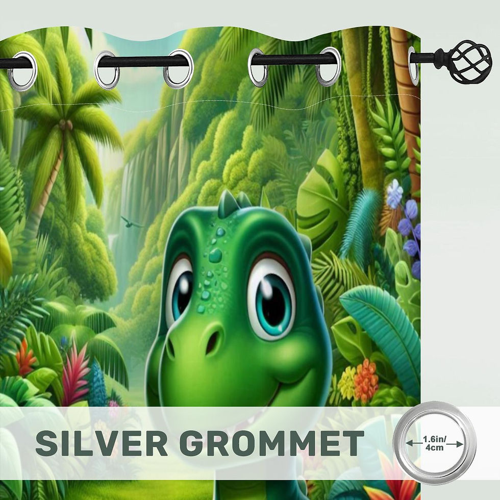 Thumbnail: Dino Blackout Curtains