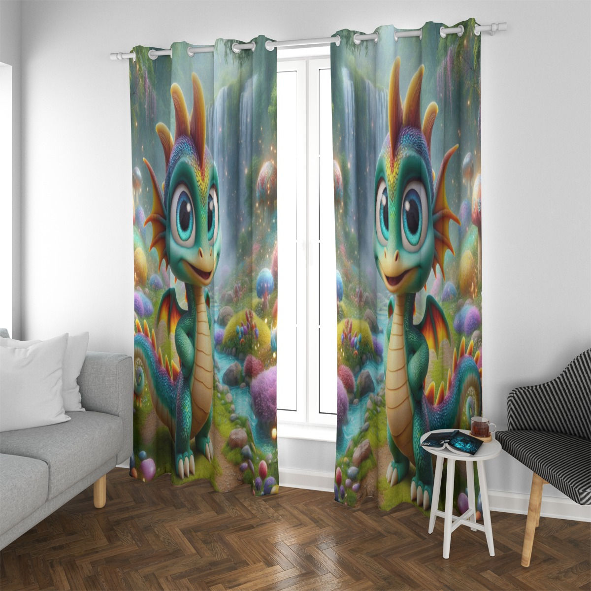 Spikey Blackout Grommet Curtains