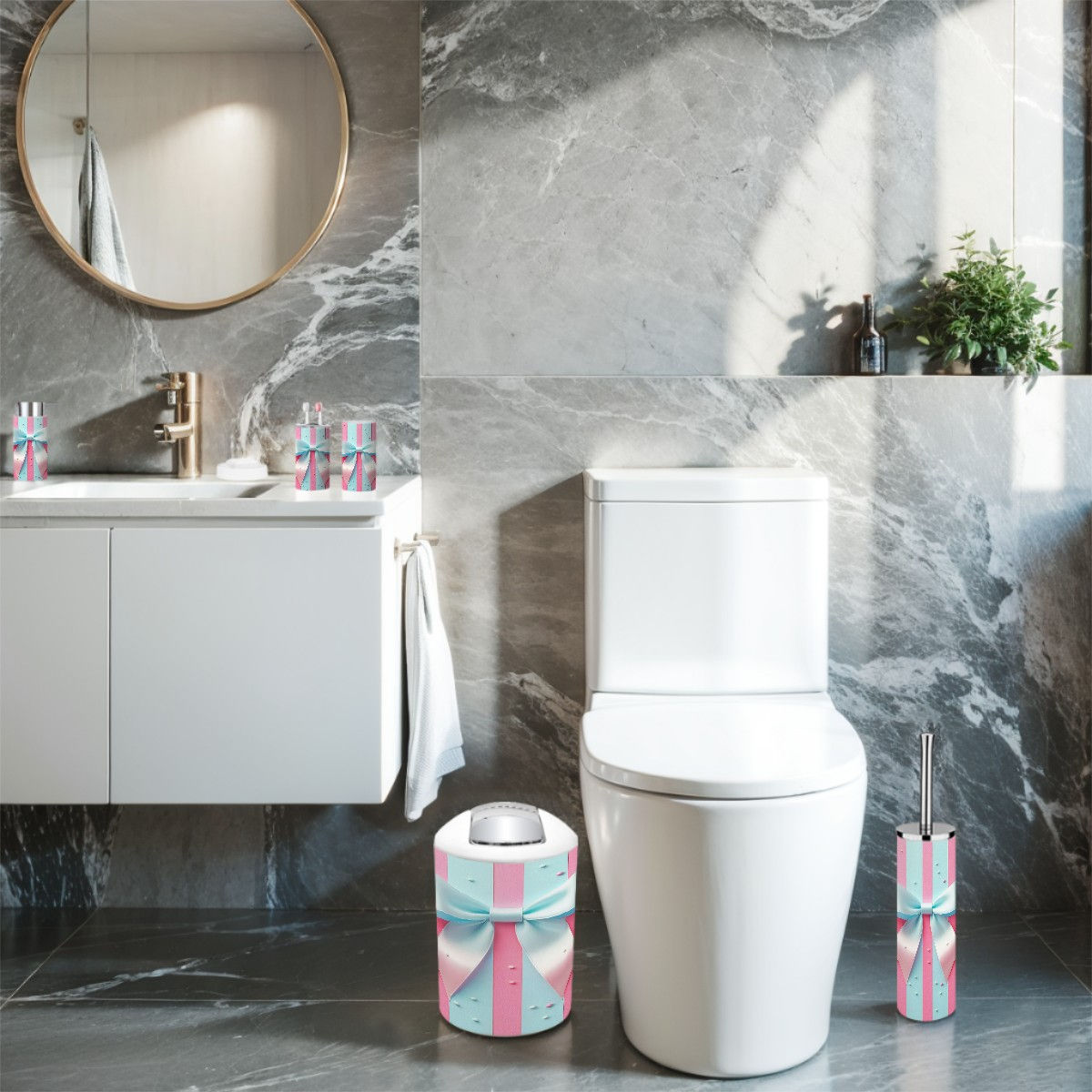 X Bathroom Accessories Set 5 pcs