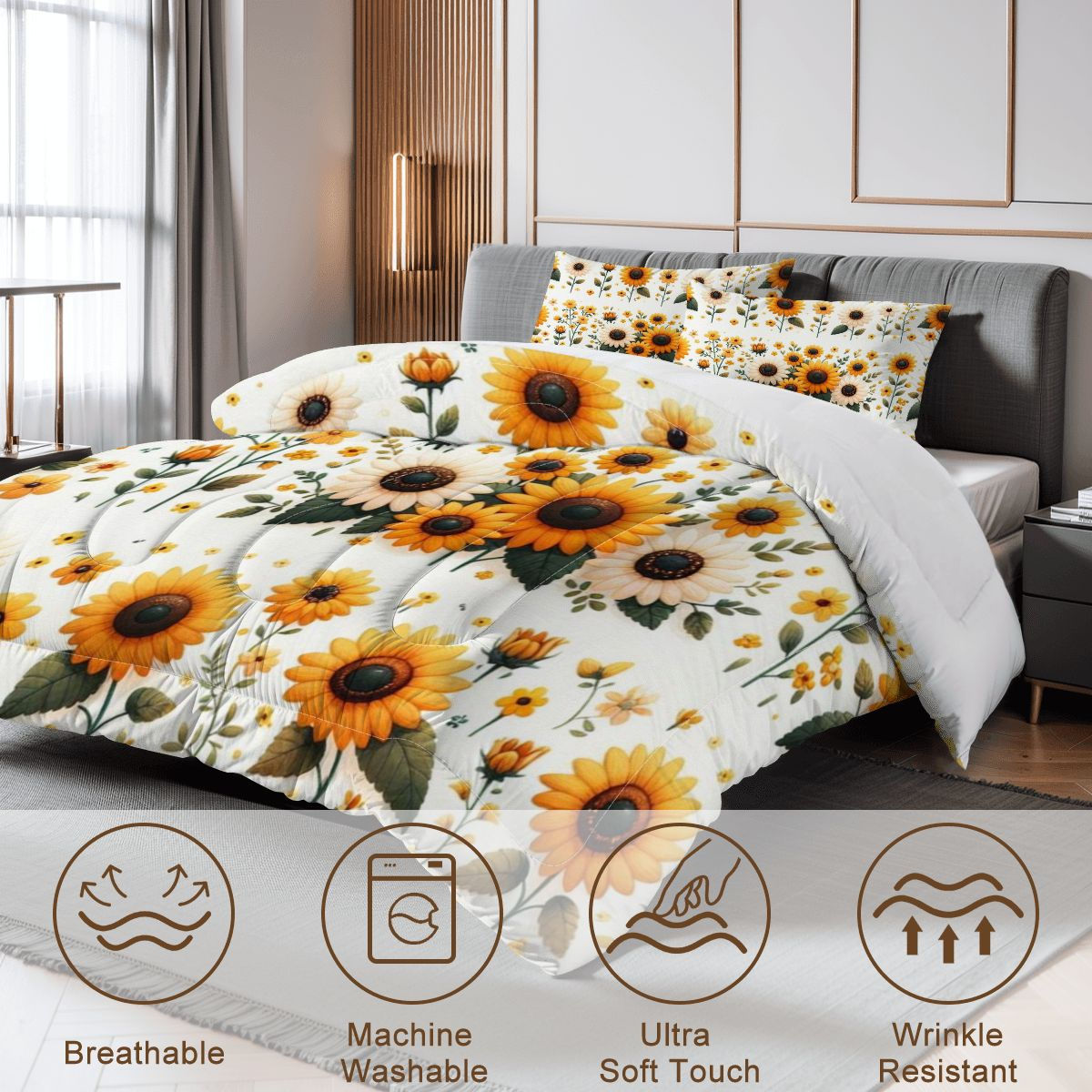 Sunflower Comforter Set