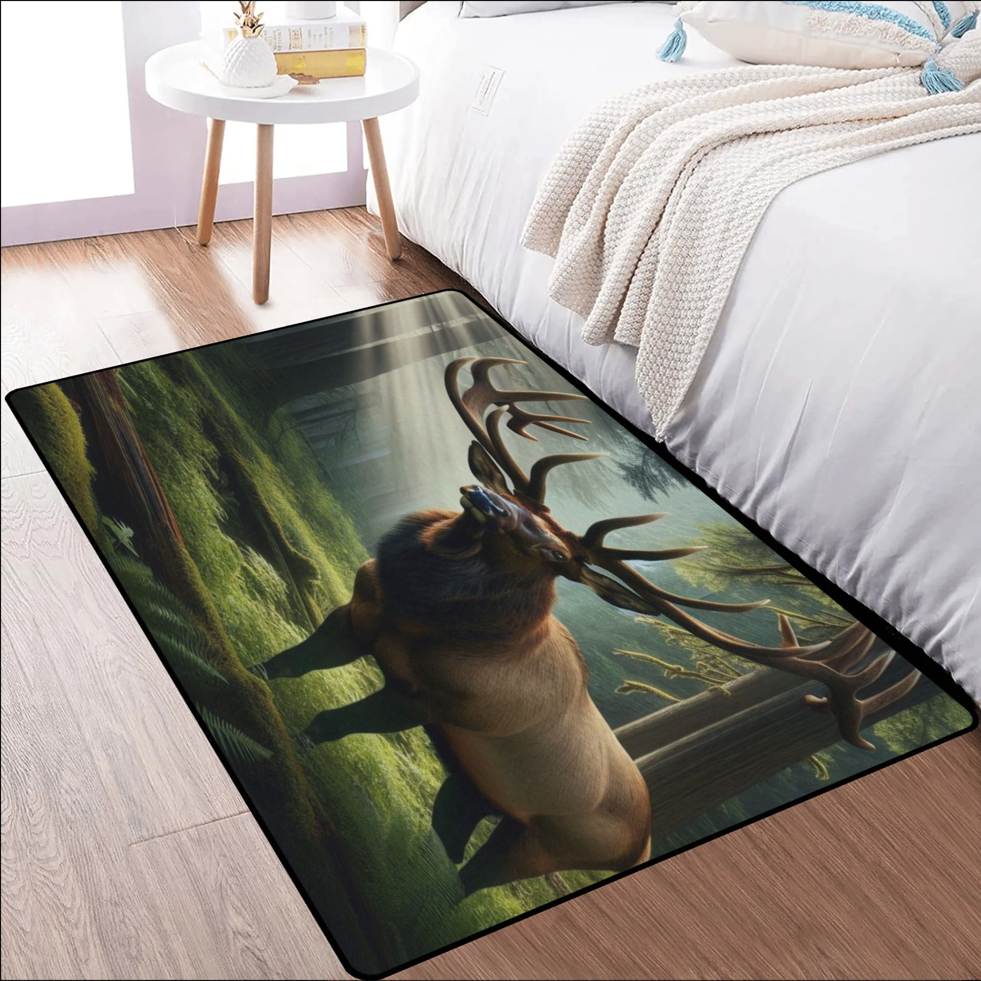 Red Dragon Area Bedroom Rug