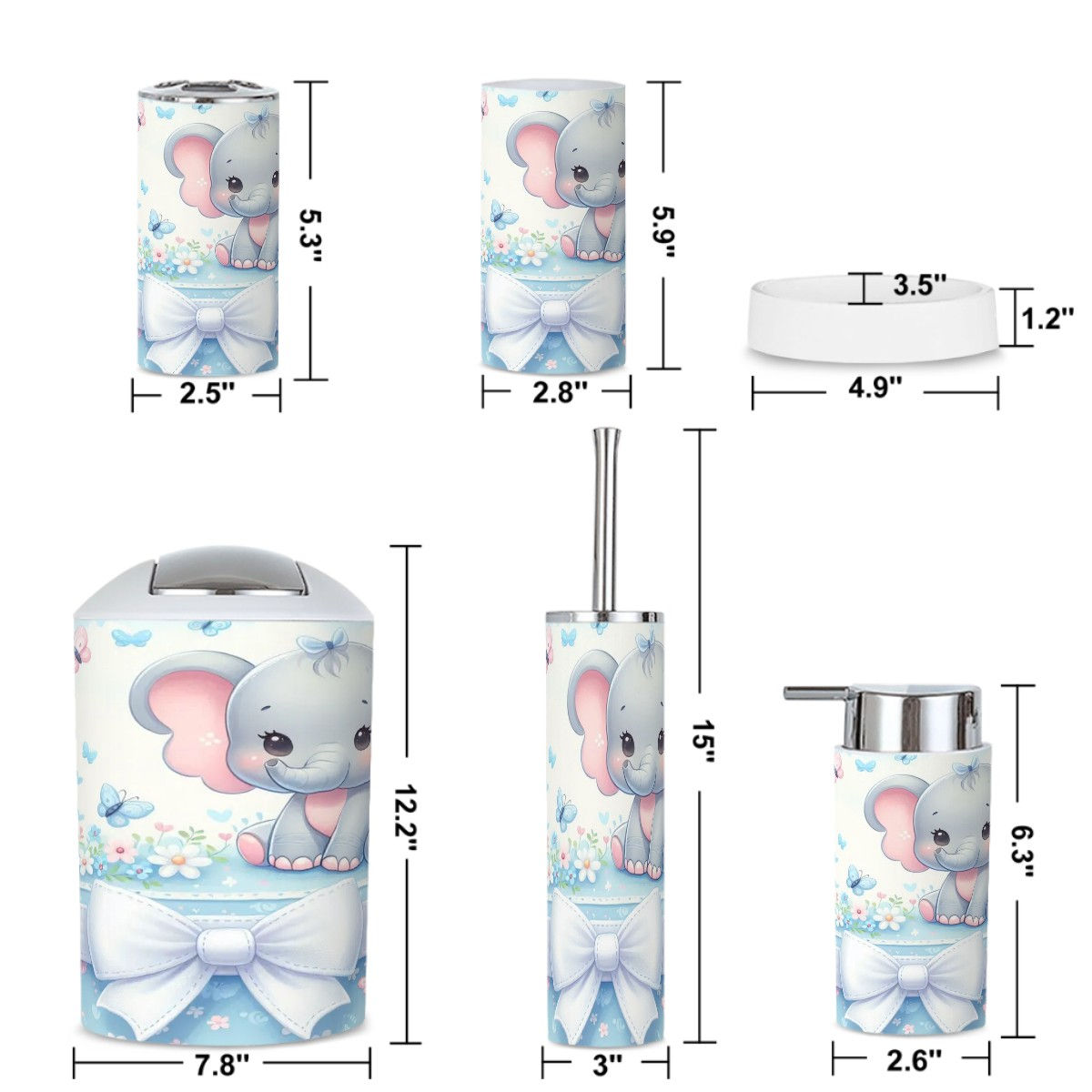 Bathroom Accessories Set 5 pcs