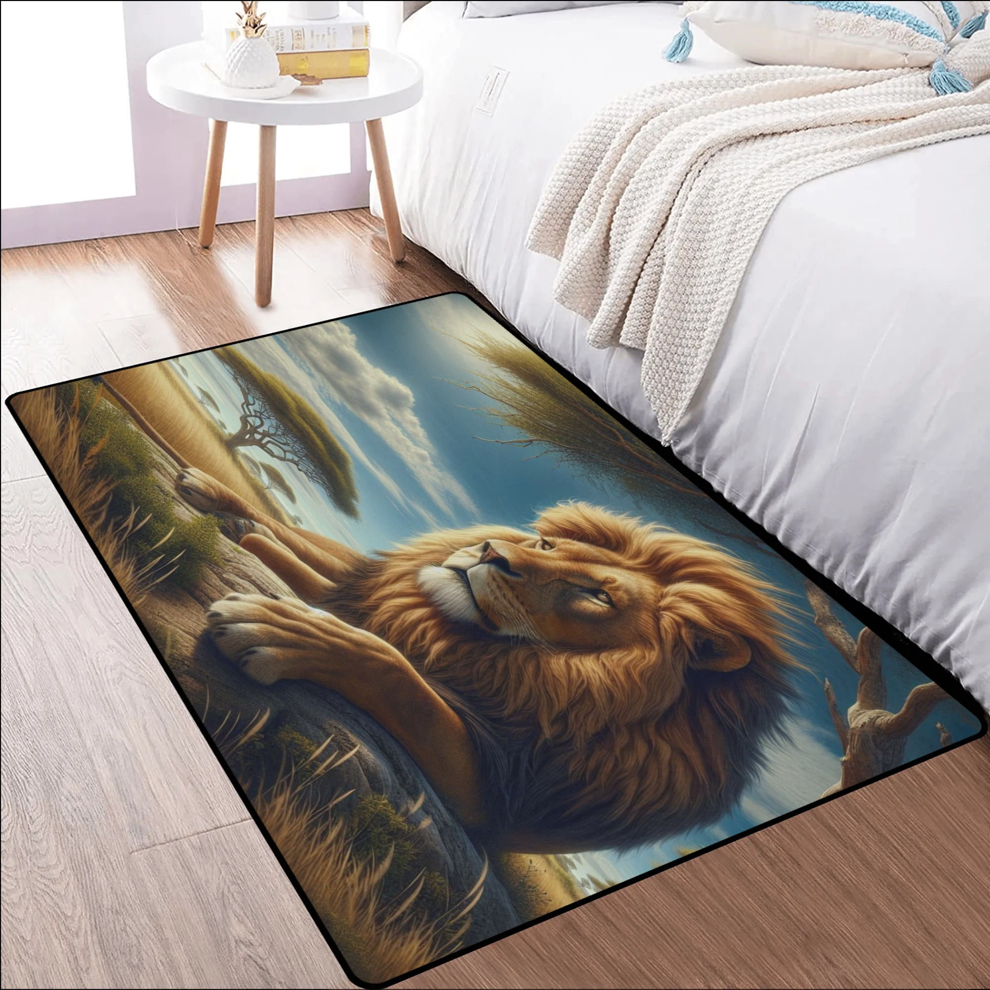 Red Dragon Area Bedroom Rug