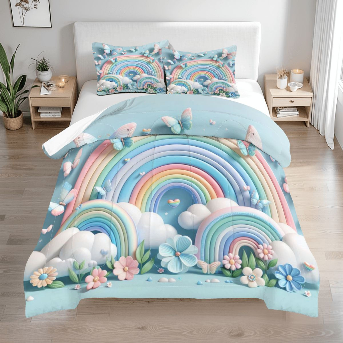 Rainbow Comforter Set