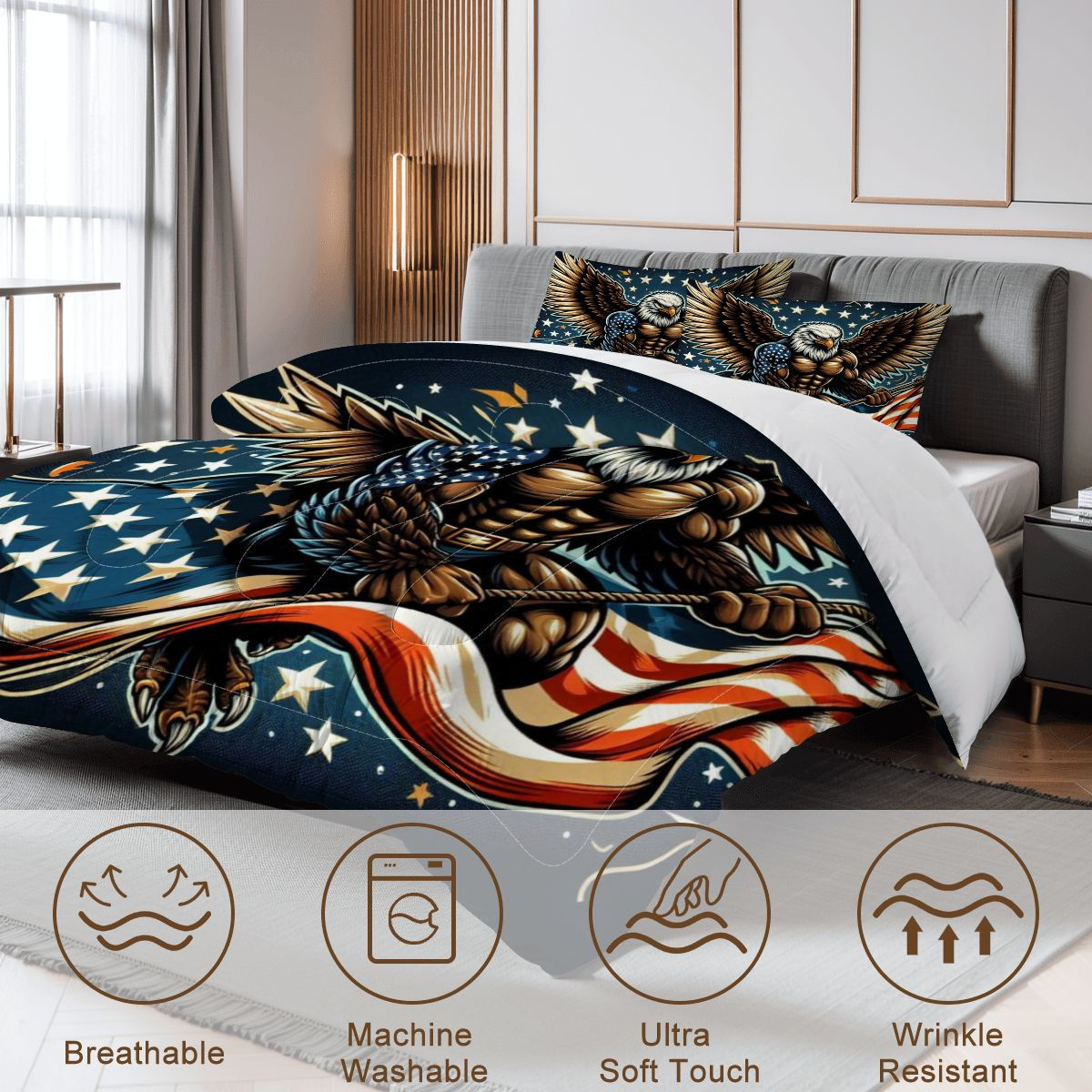 X Eagle Comforter Set
