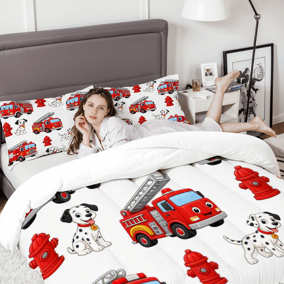 Thumbnail: Firemen Comforter Set