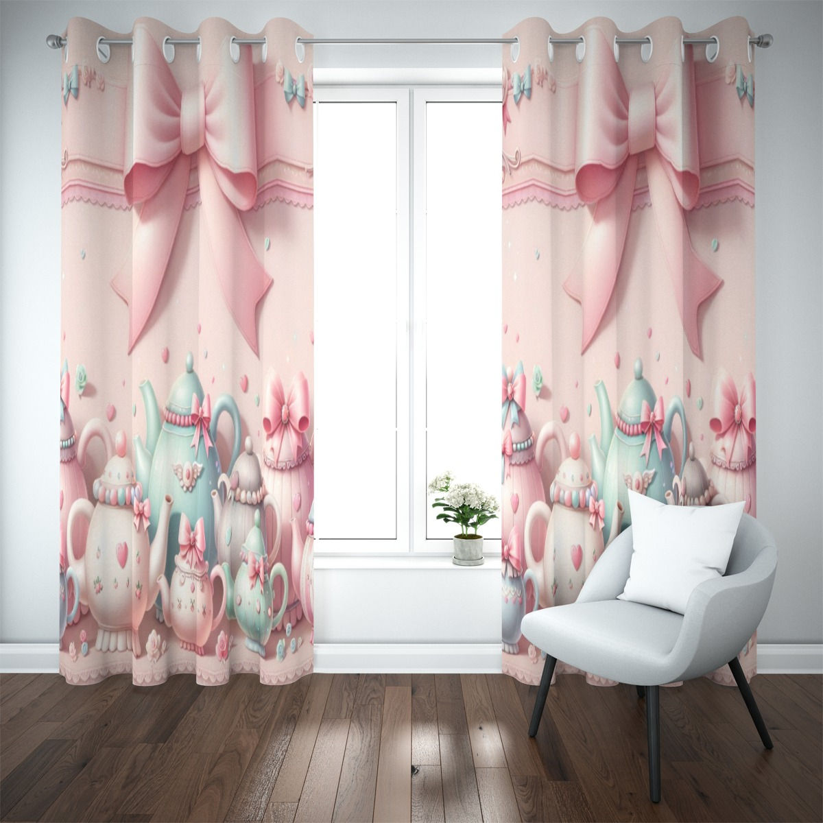 Tea Party Curtains Set
