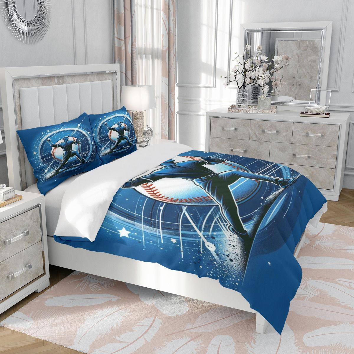 X Baseball Comforter Set