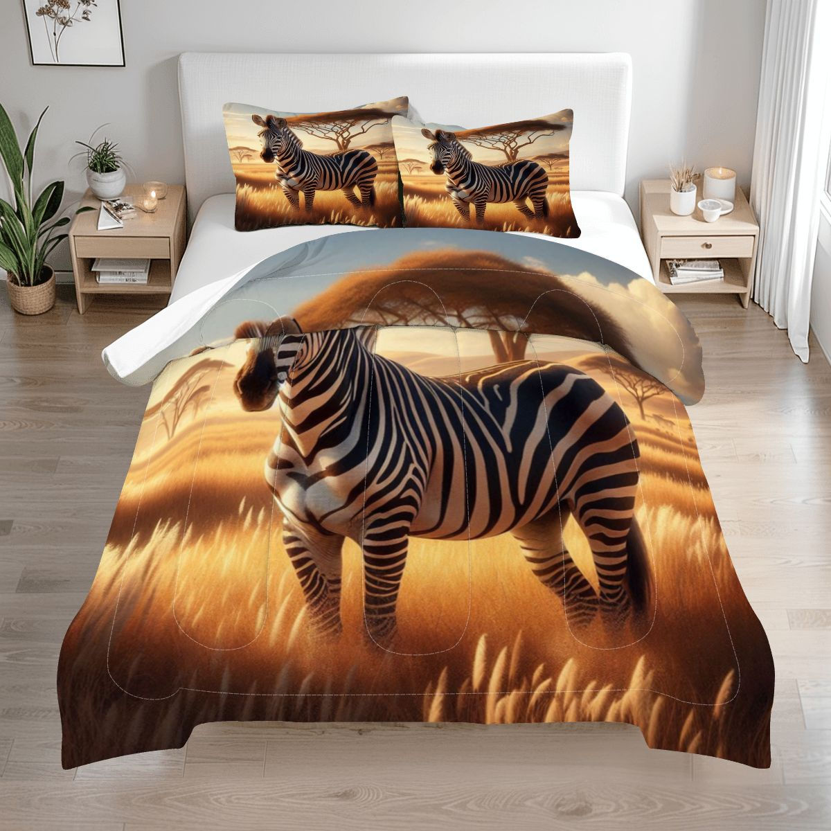 Zebra Comforter Set