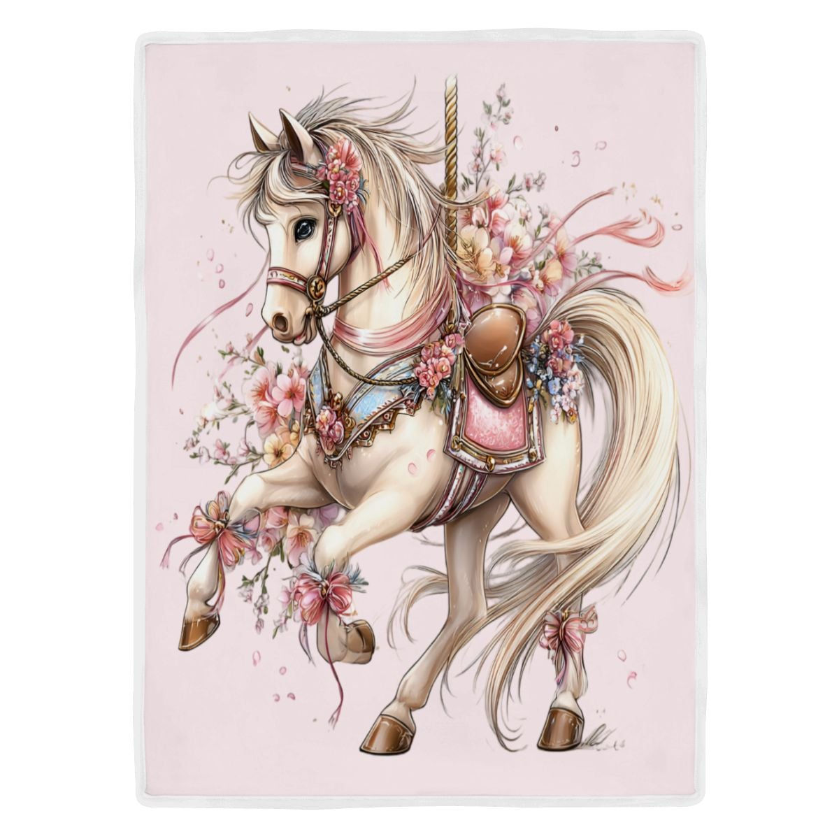 Carousel Silk-Feel Blanket