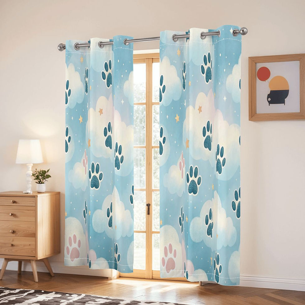Thumbnail: Dawg Paws Blackout Curtains