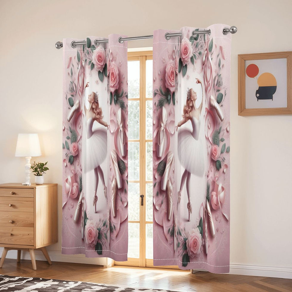 Thumbnail:  Ballet Shoes Blackout Curtains
