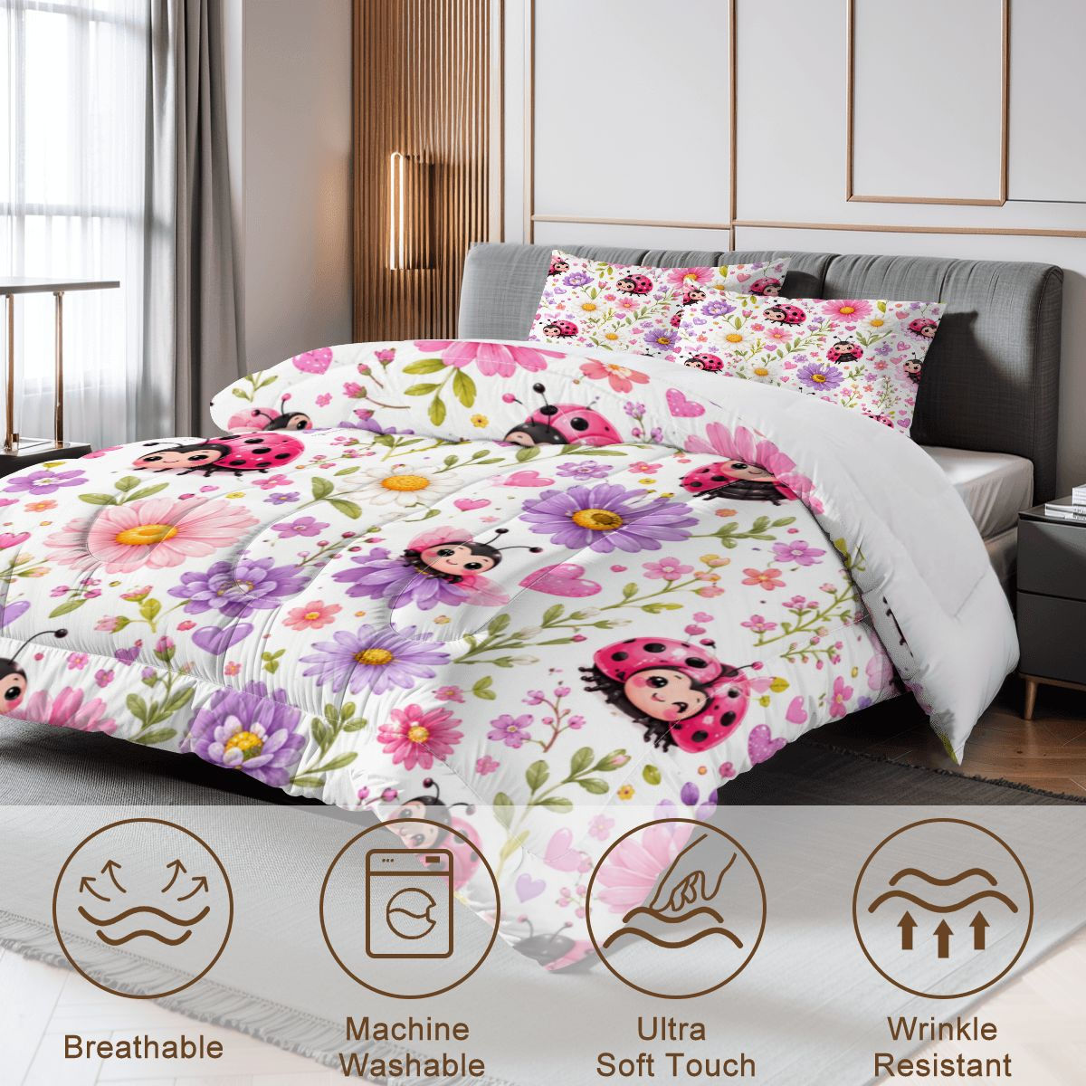 Lady Bug Fields Comforter Set
