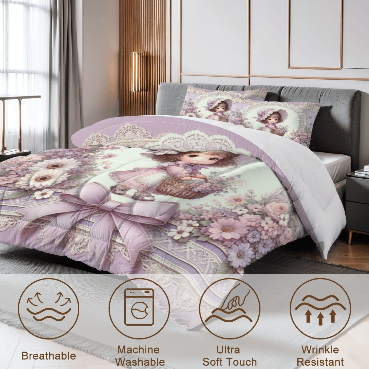 Victorian Girl Comforter Set