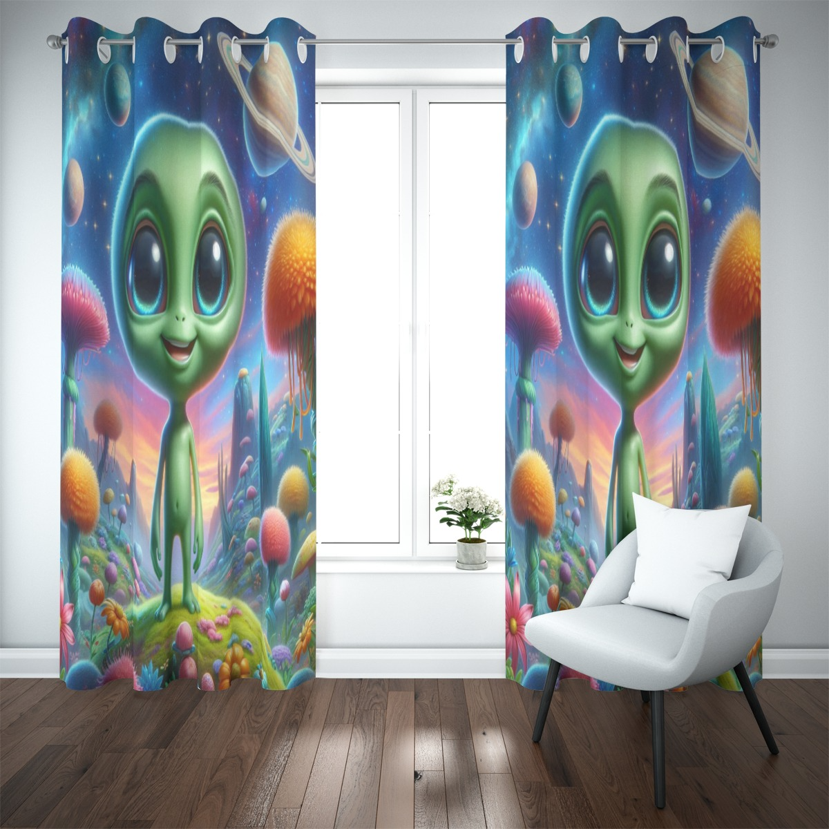 X Alien Comforter Set