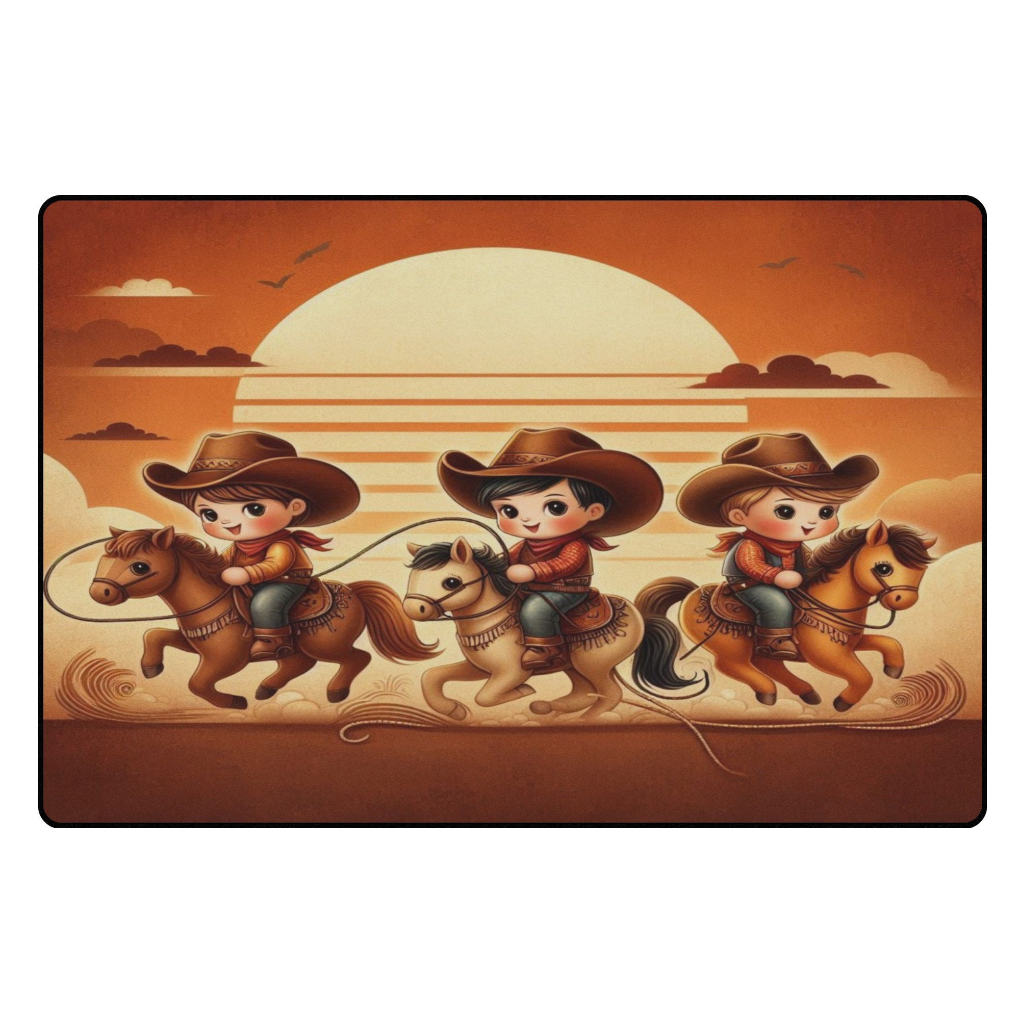 Cowboys Area Bedroom Rug