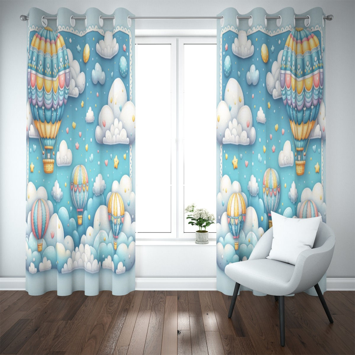 Hot Air Balloons Blackout Curtains