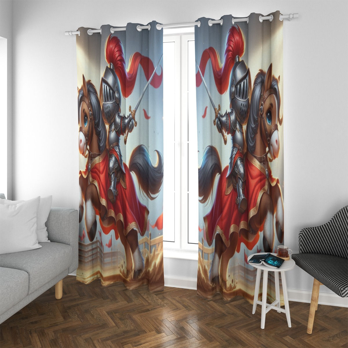 Red Rider Blackout Grommet Curtains