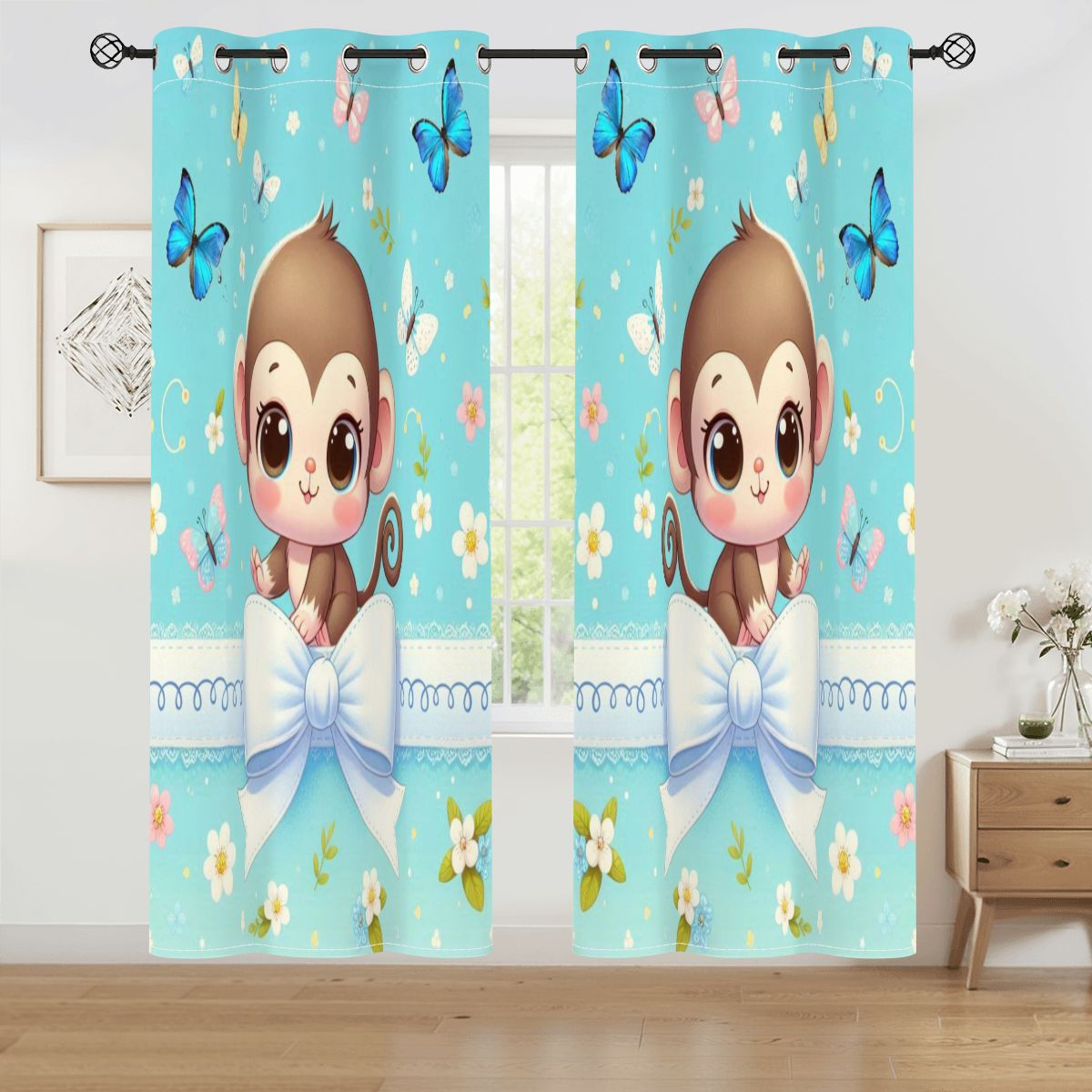 Monkey Play Blackout Curtains