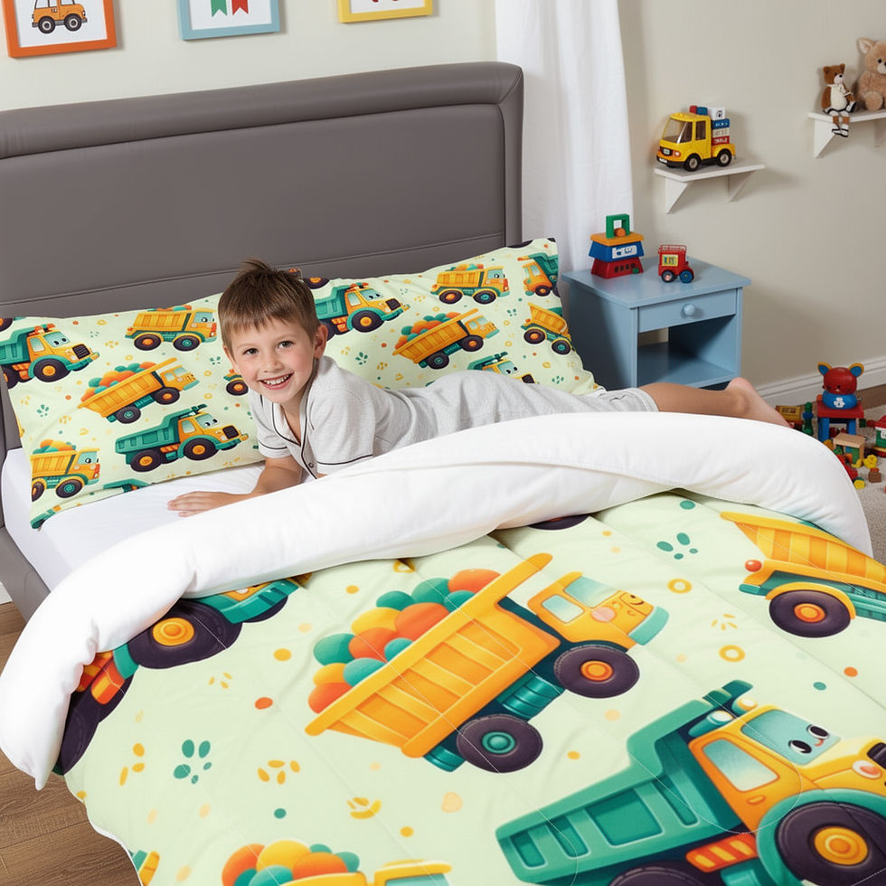 Thumbnail: Dumpy Truck Comforter Set