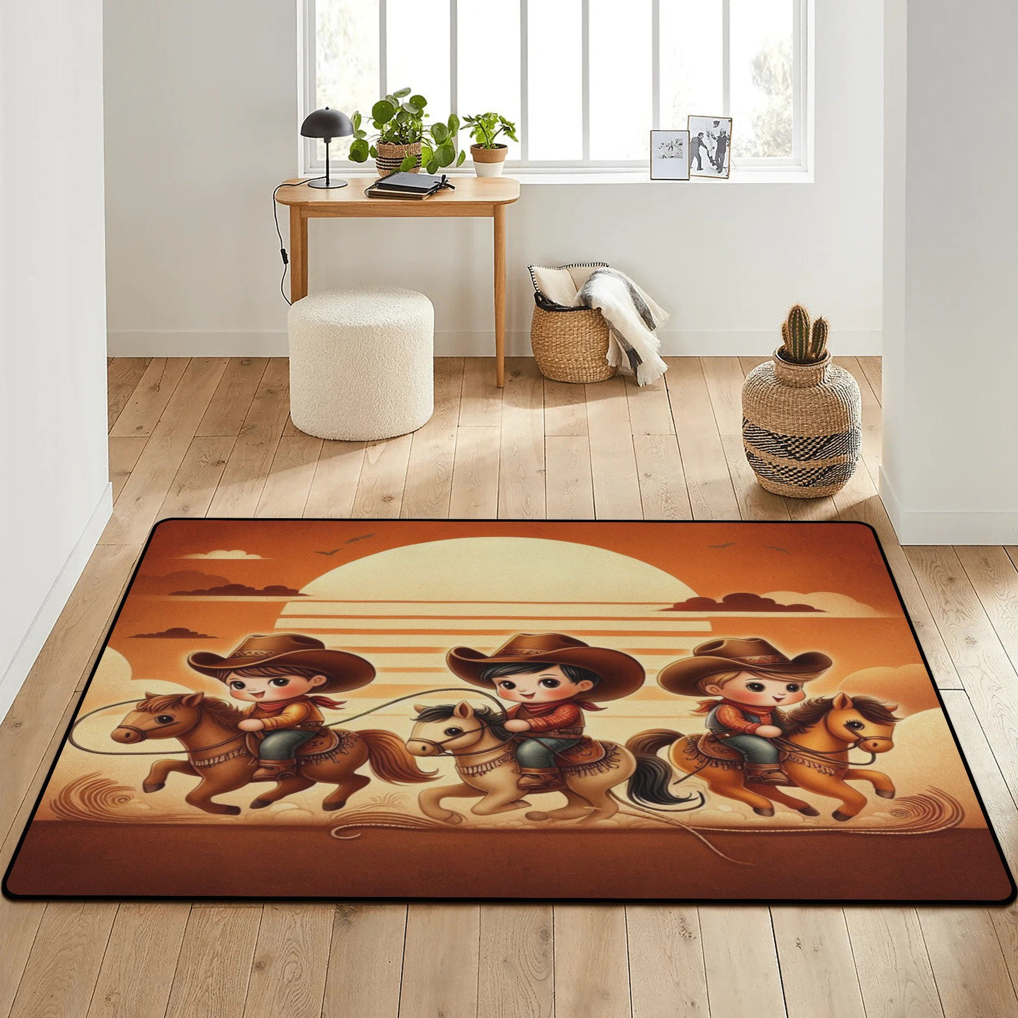 Cowboys Area Bedroom Rug