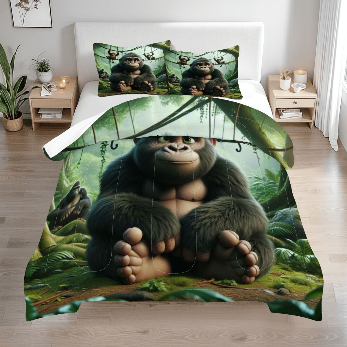 Gorilla Comforter Set