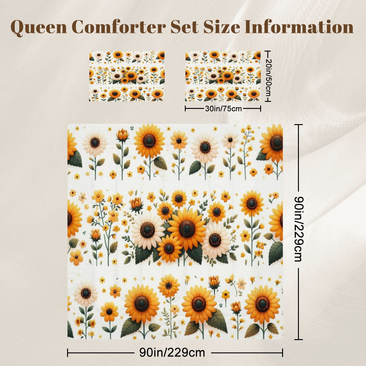 Sunflower Comforter Set