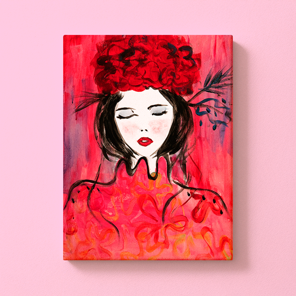 Art Night - Mädchen in pink