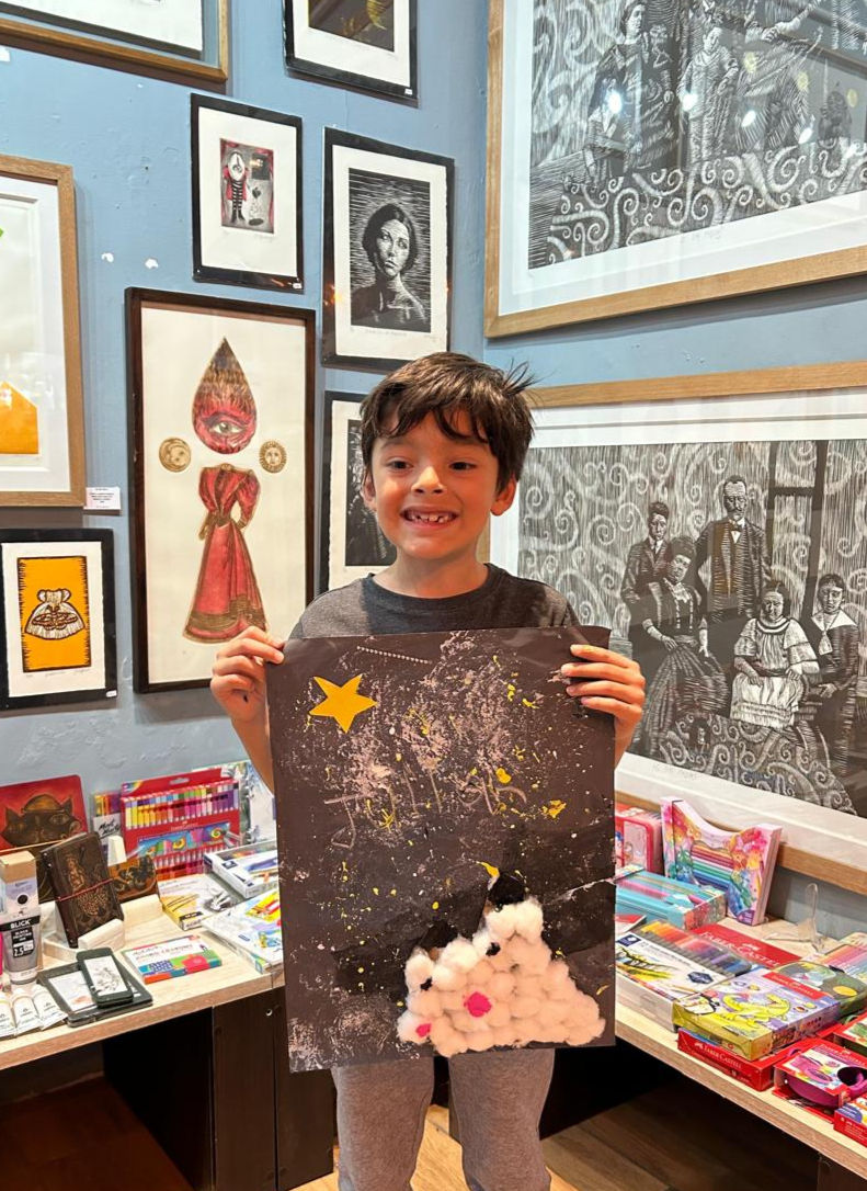 Kids art class. June