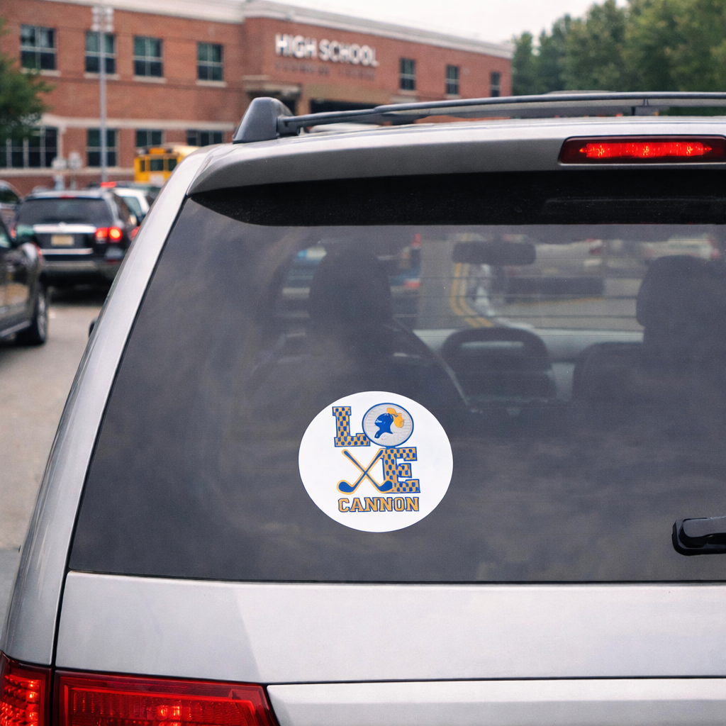 Personalized Castle Golf "Love" Sticker