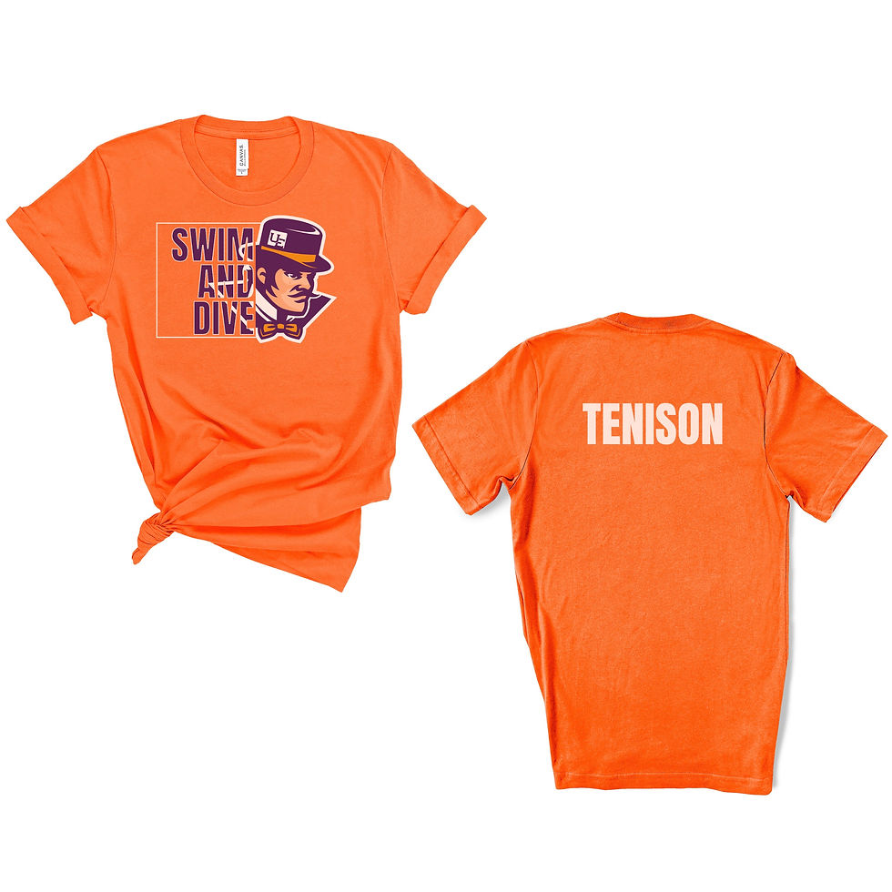 Thumbnail: Personalizable UE Aces Swimming & Diving Bella Canvas Unisex T-shirt