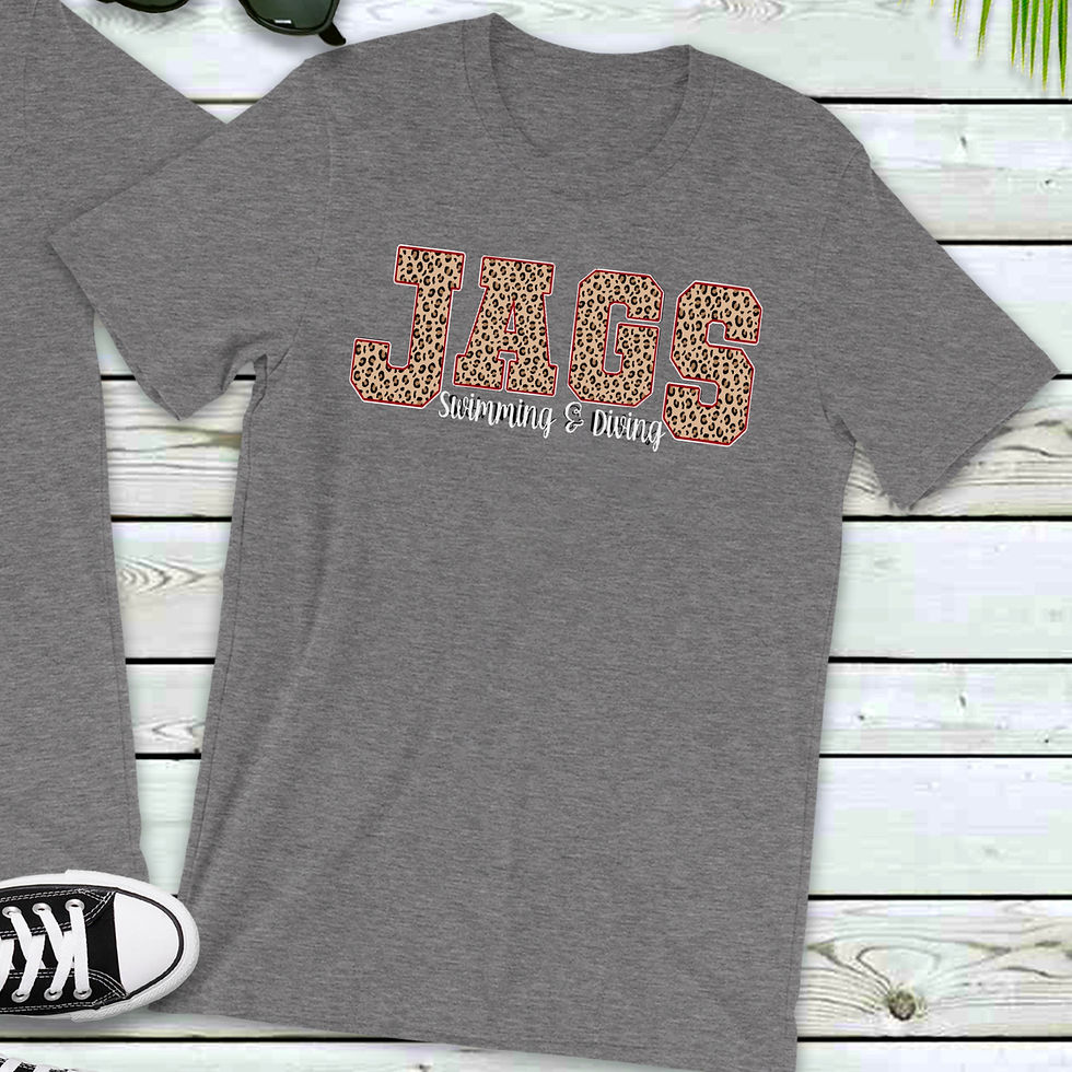 Thumbnail: Jaguars swim and dive, jaguar print letters