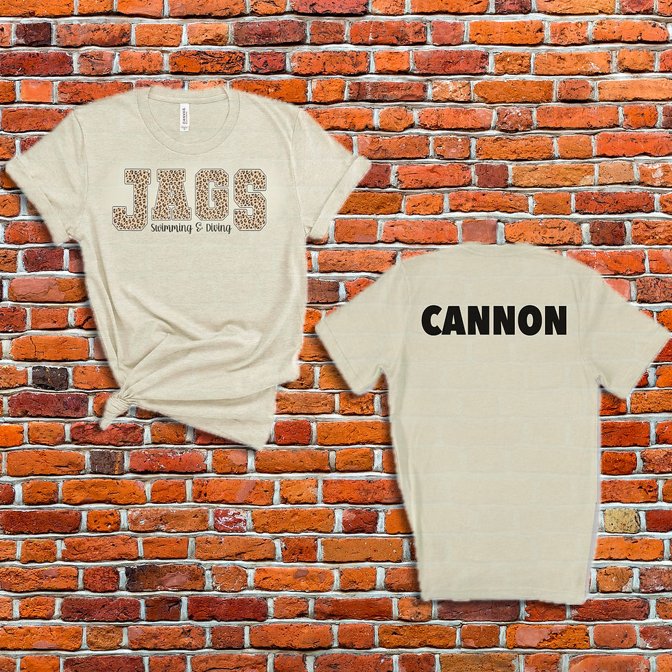 Thumbnail: Personalizable Jaguars swim and dive, jaguar print letters