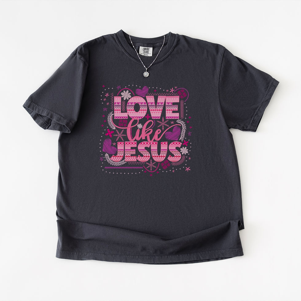 Thumbnail: Love Like Jesus T-Shirt — Comfort Colors Graphic T-shirt