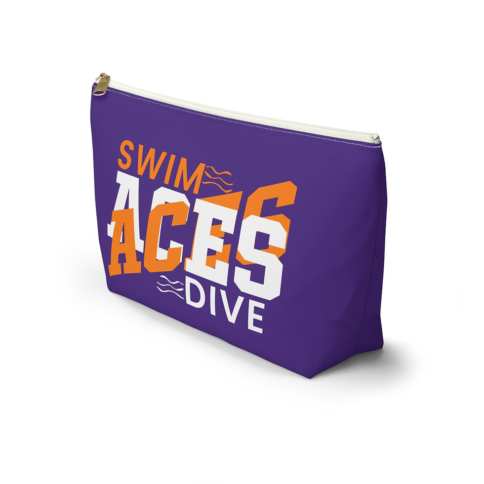 Thumbnail: Personalized ACES Swim & Dive Accessory Pouch | Goggles Bag, Swim Team Gift