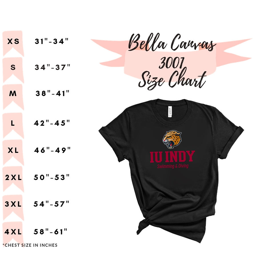 Thumbnail: Jaguars Swimming & Diving Full Color Bella Canvas Unisex T-shirt
