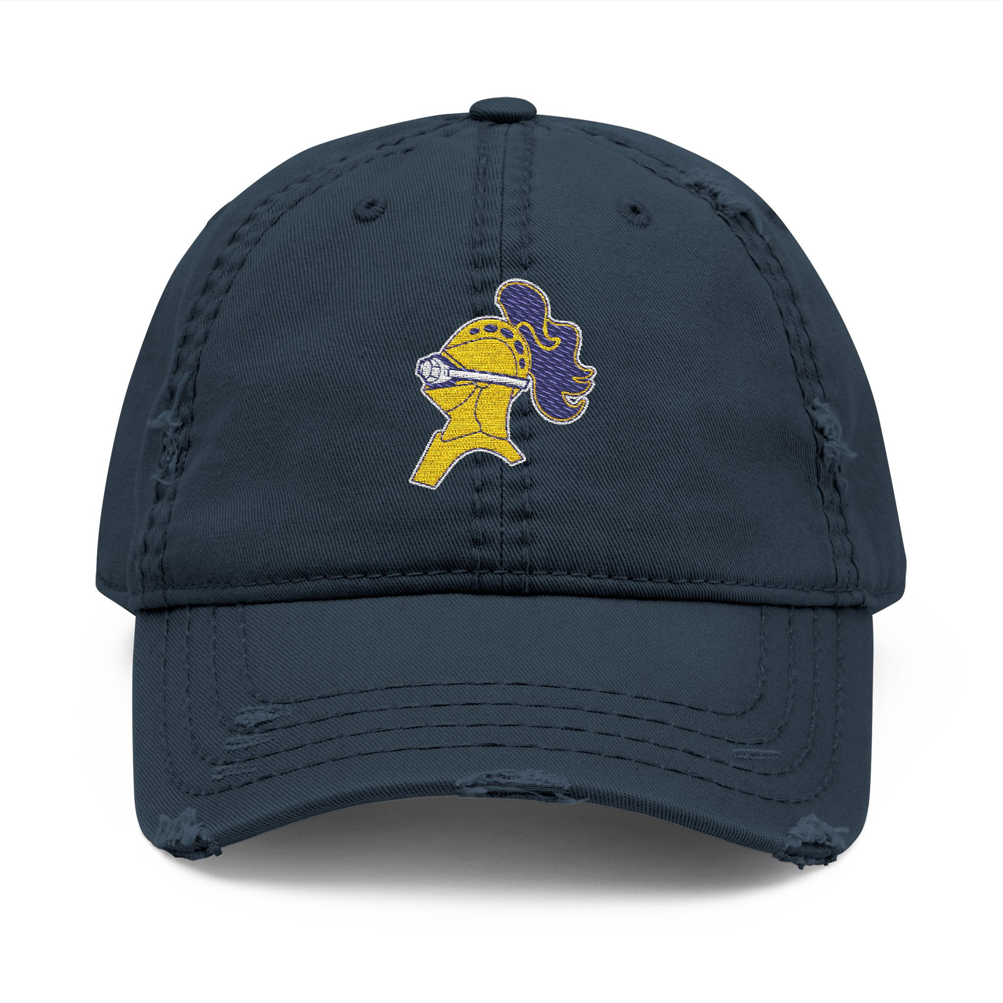 Castle Swim & Dive Distressed Dad Hat — Embroidered Swim Logo