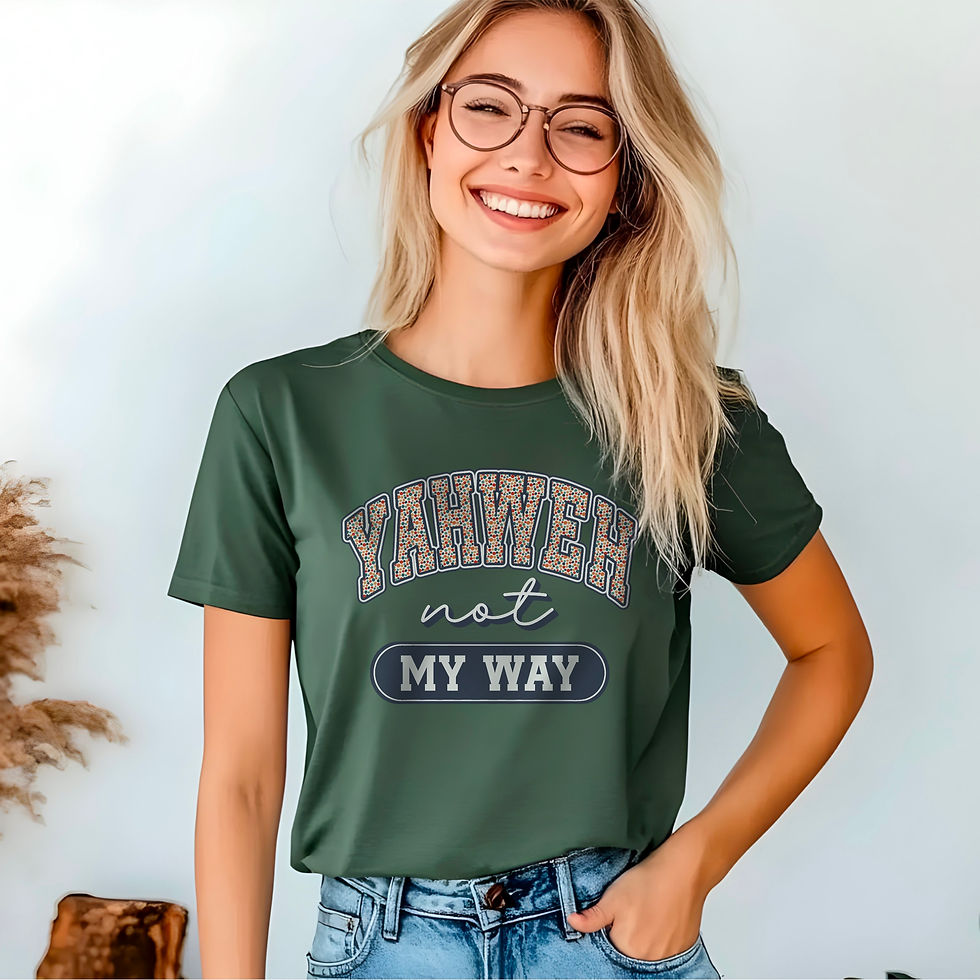 Thumbnail: Yahweh Not My Way Bella Canvas T-shirt, Gift for Faithful woman