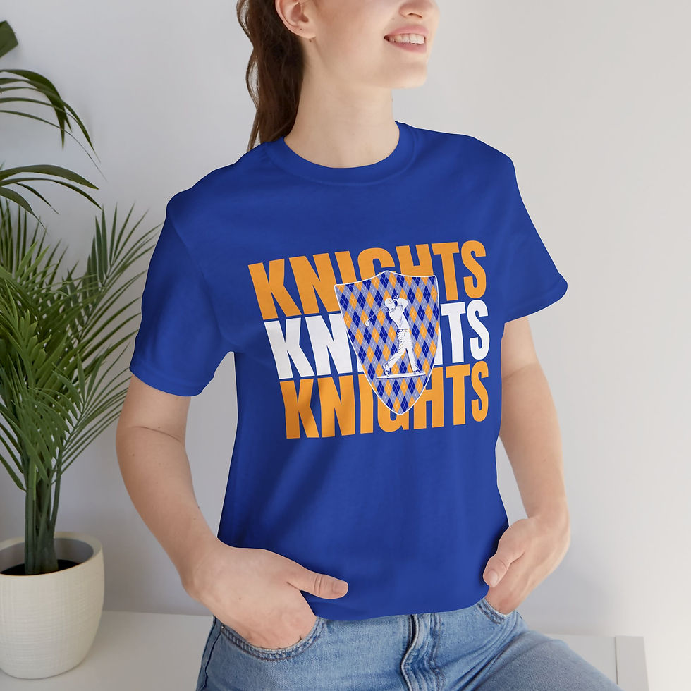 Thumbnail: Knights Repeat Graphic Tee — Bella Canvas