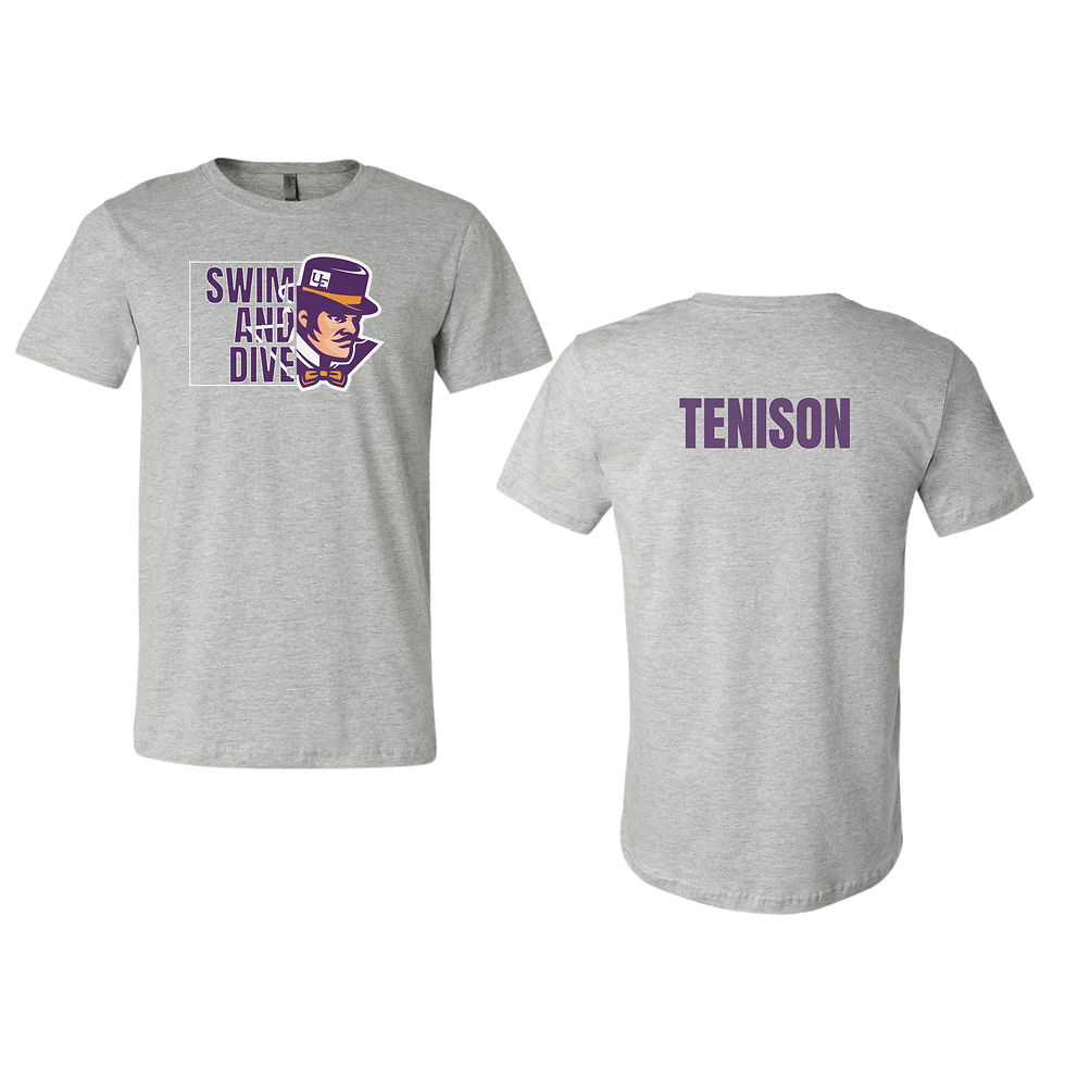 Thumbnail: Personalizable UE Aces Swimming & Diving Bella Canvas Unisex T-shirt