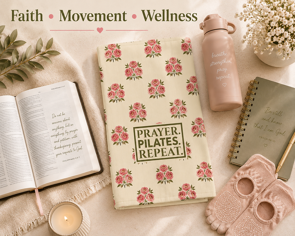Thumbnail: Prayer Pilates Repeat workout towel