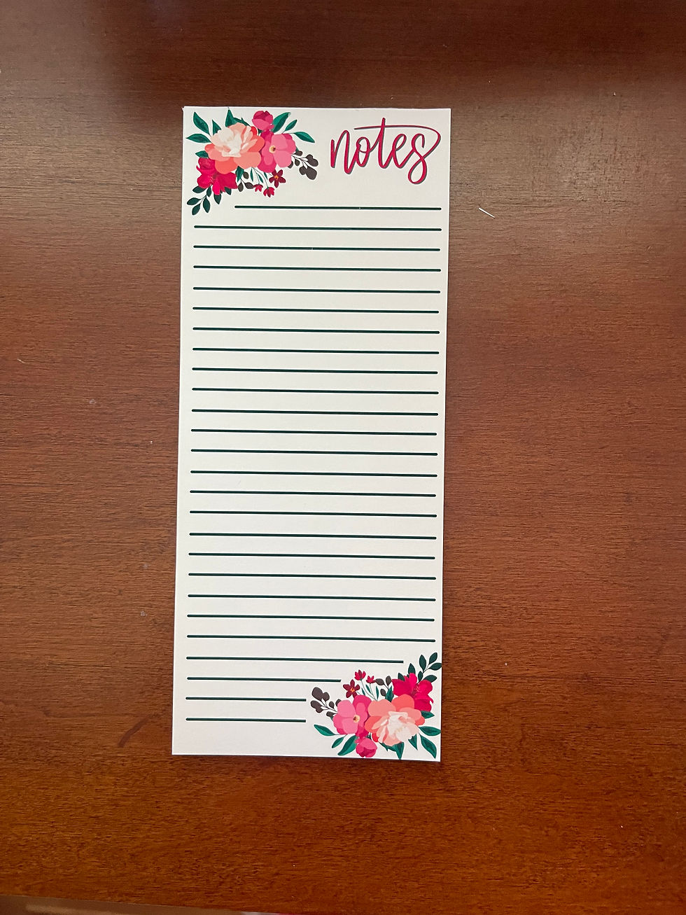 Floral Notepad