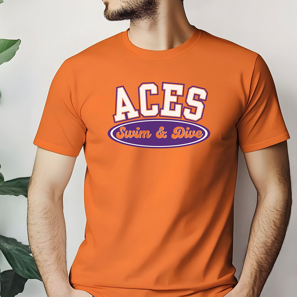 Thumbnail: Personalizable Aces Swimming and Diving Bella Canvas Unisex Tshirt 