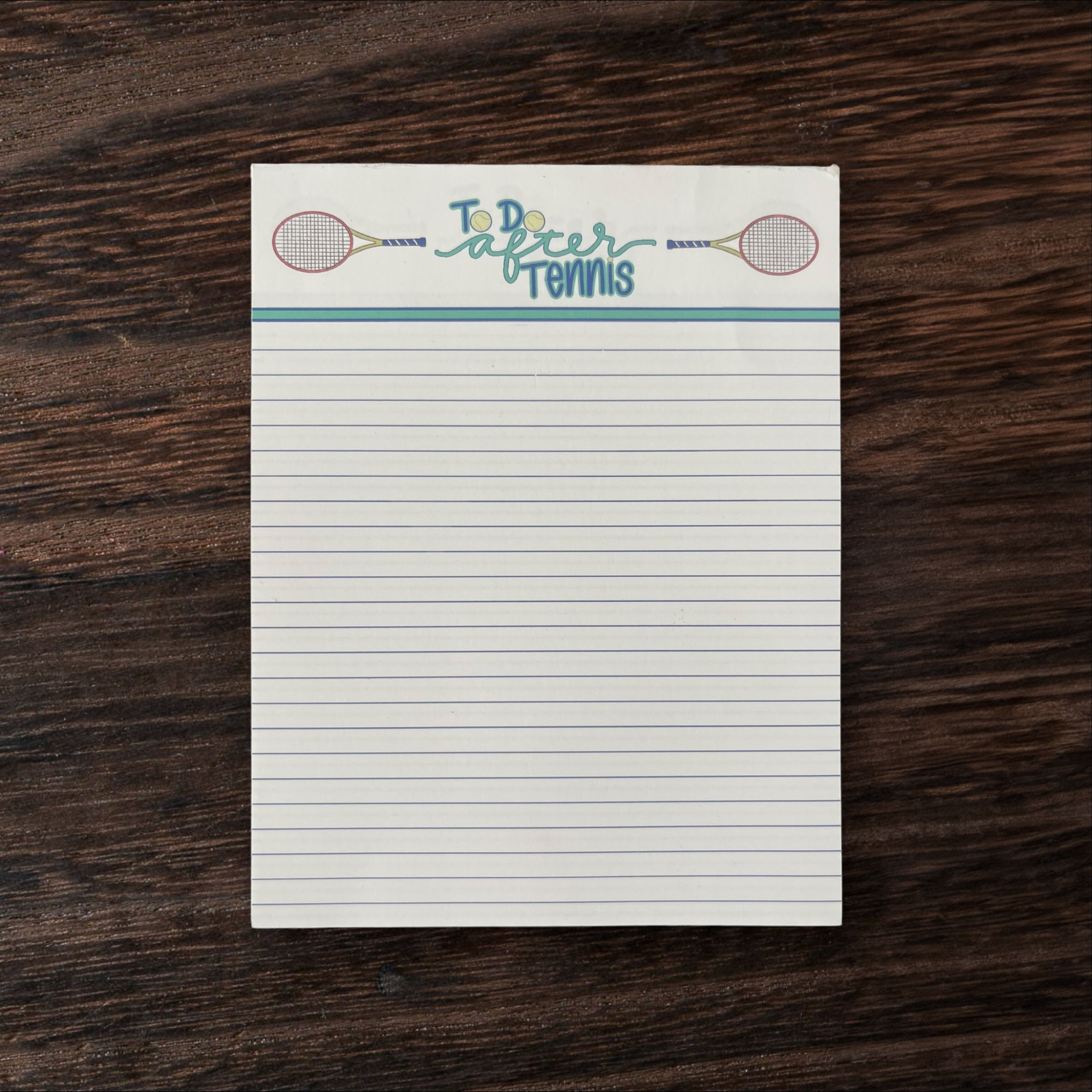 Tennis Notepad