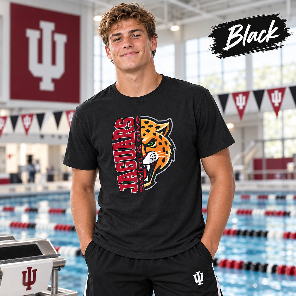Thumbnail: IU Indy Jaguars Swimming & Diving Tee – Personalized Unisex Team Shirt