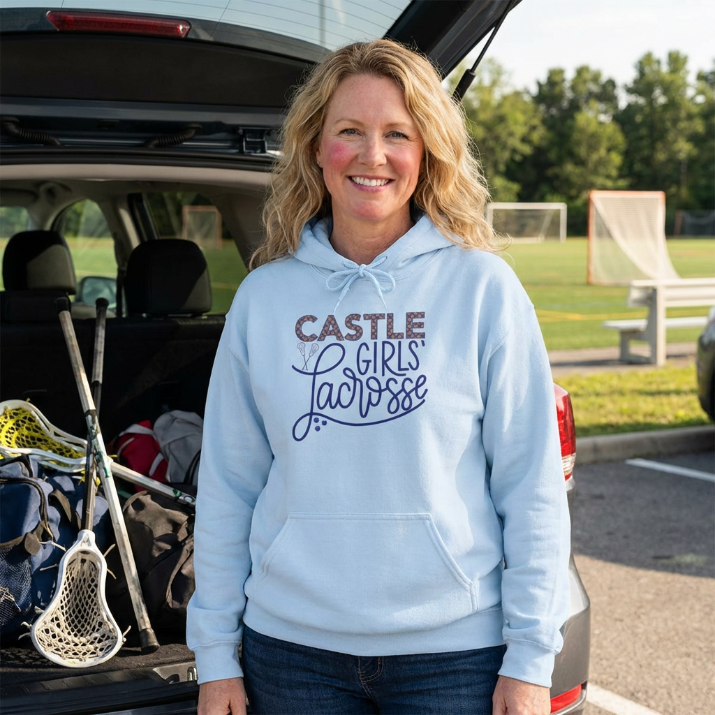 Castle Girls Lacrosse Hoodie — Youth/Adult Team Sweatshirt